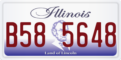 IL license plate B585648