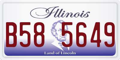 IL license plate B585649