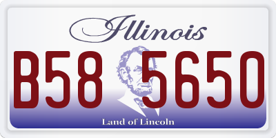IL license plate B585650
