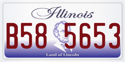 IL license plate B585653