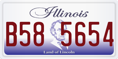 IL license plate B585654