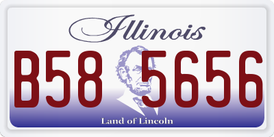 IL license plate B585656