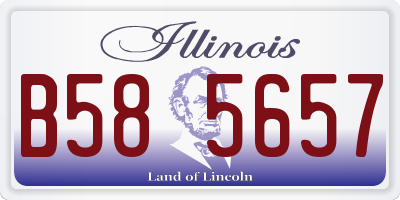 IL license plate B585657