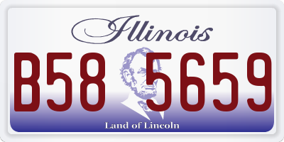 IL license plate B585659