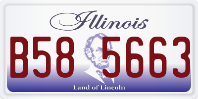 IL license plate B585663
