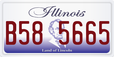IL license plate B585665