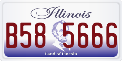 IL license plate B585666