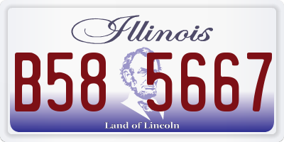 IL license plate B585667