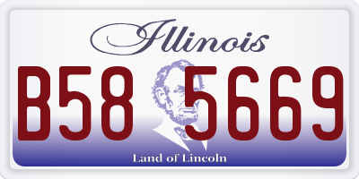 IL license plate B585669