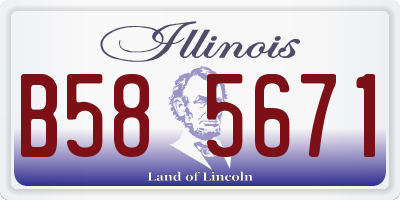 IL license plate B585671