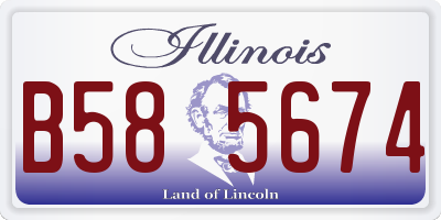 IL license plate B585674