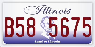 IL license plate B585675