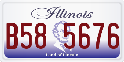 IL license plate B585676