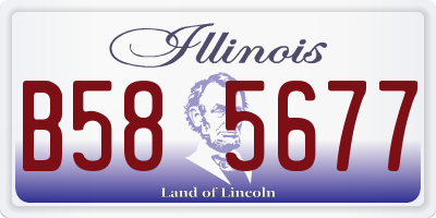 IL license plate B585677