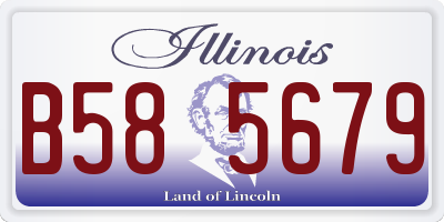 IL license plate B585679