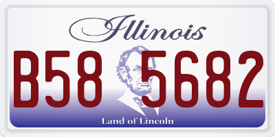 IL license plate B585682