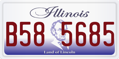 IL license plate B585685