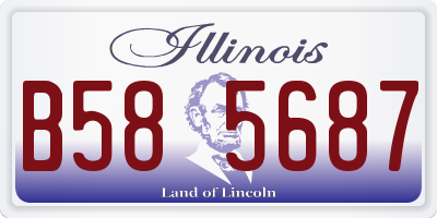 IL license plate B585687