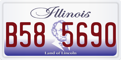 IL license plate B585690