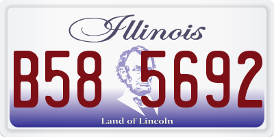 IL license plate B585692