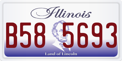 IL license plate B585693