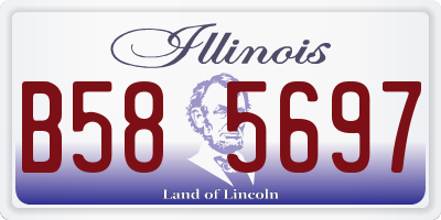 IL license plate B585697