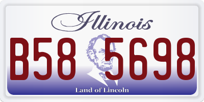 IL license plate B585698