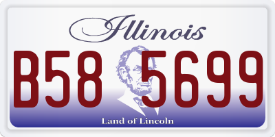 IL license plate B585699