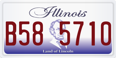 IL license plate B585710