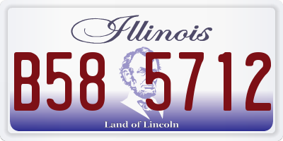 IL license plate B585712