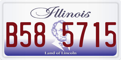 IL license plate B585715