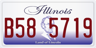 IL license plate B585719