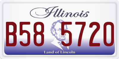 IL license plate B585720