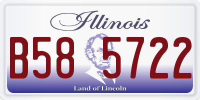 IL license plate B585722