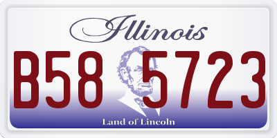 IL license plate B585723