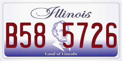 IL license plate B585726