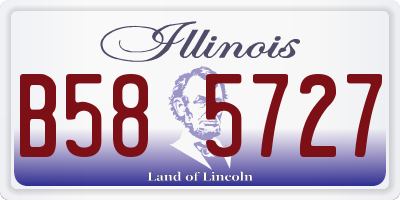 IL license plate B585727