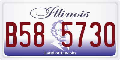 IL license plate B585730