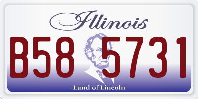 IL license plate B585731
