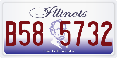 IL license plate B585732