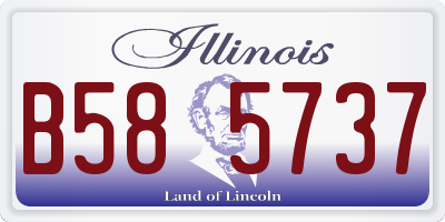 IL license plate B585737