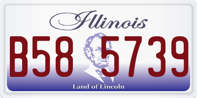 IL license plate B585739