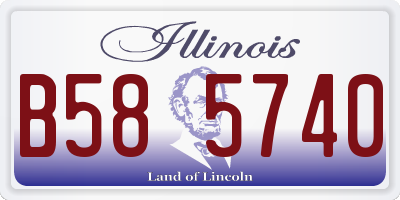 IL license plate B585740