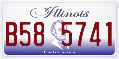 IL license plate B585741