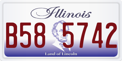 IL license plate B585742