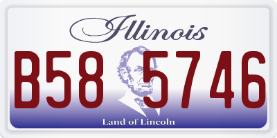 IL license plate B585746