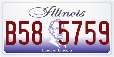 IL license plate B585759
