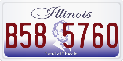 IL license plate B585760