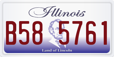 IL license plate B585761