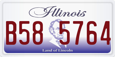 IL license plate B585764
